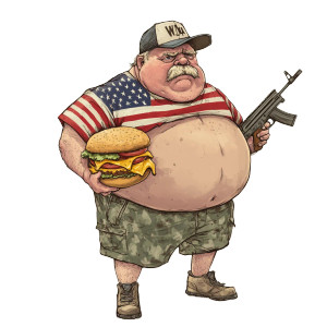 Patriotic Burger Enthusiast Vinyl Car Decal Sticker – Waterproof & UV-Resistant 8" Patriotic Burger Enthusiast Vinyl Car Decal Sticker – Waterproof & UV-Resistant 8"