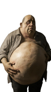 Bloated Person V3 Vinyl Car Decal Sticker – Waterproof & UV-Resistant 8"