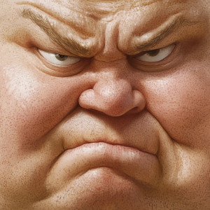 Squished Face Vinyl Car Decal Sticker – Waterproof & UV-Resistant 8"