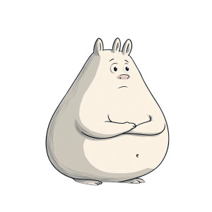 Fat Moomin Cartoon Vinyl Car Decal Sticker – Waterproof & UV-Resistant 8" Fat Moomin Cartoon Vinyl Car Decal Sticker – Waterproof & UV-Resistant 8"