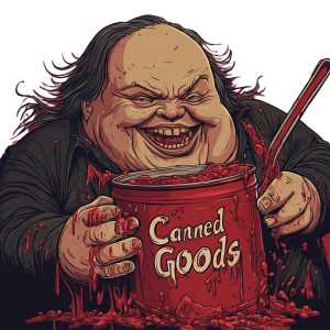 Canned Goods Logo Vinyl Car Decal Sticker – Waterproof & UV-Resistant 8"