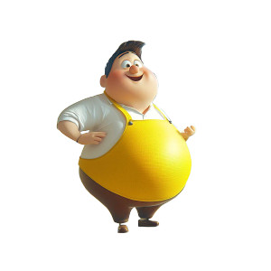 Cheeky Cooking Guy Vinyl Car Decal Sticker – Waterproof & UV-Resistant 8"