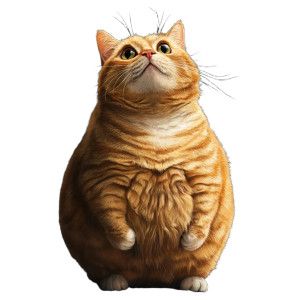 Pudgy Begging Cat Vinyl Car Decal Sticker – Waterproof & UV-Resistant 8" Pudgy Begging Cat Vinyl Car Decal Sticker – Waterproof & UV-Resistant 8"