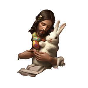 Surreal Easter Jesus Vinyl Car Decal Sticker – Waterproof & UV-Resistant 8" Surreal Easter Jesus Vinyl Car Decal Sticker – Waterproof & UV-Resistant 8"