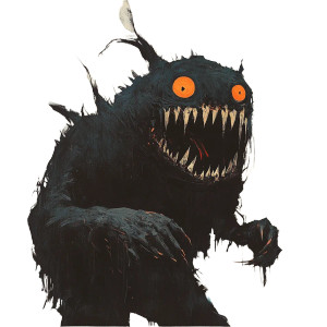 Scary Monster Cory V2 Vinyl Car Decal Sticker – Waterproof & UV-Resistant 8"