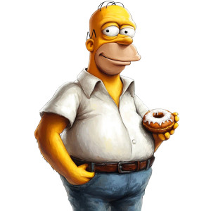 Humanized Homer Simpson Vinyl Car Decal Sticker – Waterproof & UV-Resistant 8" Humanized Homer Simpson Vinyl Car Decal Sticker – Waterproof & UV-Resistant 8"