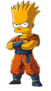 Bart-Goku Fusion Vinyl Car Decal Sticker – Waterproof & UV-Resistant 8"