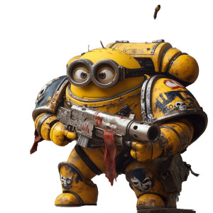 Minion Space Marine Vinyl Car Decal Sticker – Waterproof & UV-Resistant 8" Minion Space Marine Vinyl Car Decal Sticker – Waterproof & UV-Resistant 8"