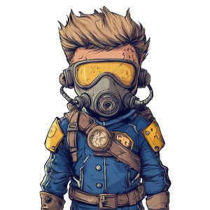 Vault Boy Bandit Vinyl Car Decal Sticker – Waterproof & UV-Resistant 8"