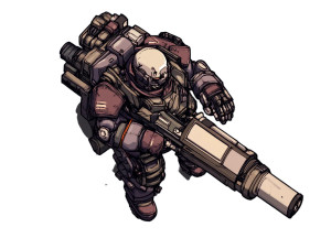 Post-Apocalyptic Gunner Vinyl Car Decal Sticker – Waterproof & UV-Resistant 8" Post-Apocalyptic Gunner Vinyl Car Decal Sticker – Waterproof & UV-Resistant 8"