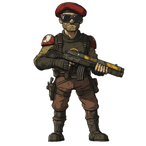 Fallout Officer Portrait Vinyl Car Decal Sticker – Waterproof & UV-Resistant 8"