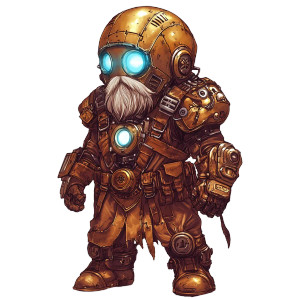 Mage Punk Gnome Vinyl Car Decal Sticker – Waterproof & UV-Resistant 8"