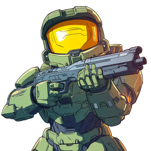 Cursed Halo Chaos Vinyl Car Decal Sticker – Waterproof & UV-Resistant 8"