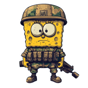 Nato Patrick Star Vinyl Car Decal Sticker – Waterproof & UV-Resistant 8"