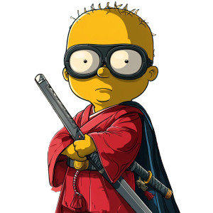 Superhero Musk Ninja Vinyl Car Decal Sticker – Waterproof & UV-Resistant 8"