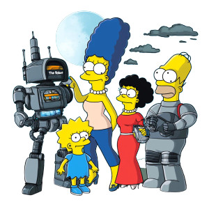 Simpsons In Space Vinyl Car Decal Sticker – Waterproof & UV-Resistant 8"