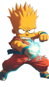 Bart Vs Goku Vinyl Car Decal Sticker – Waterproof & UV-Resistant 8" Bart Vs Goku Vinyl Car Decal Sticker – Waterproof & UV-Resistant 8"