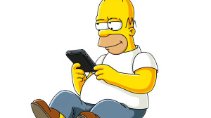 Homer Texting Vinyl Car Decal Sticker – Waterproof & UV-Resistant 8" Homer Texting Vinyl Car Decal Sticker – Waterproof & UV-Resistant 8"