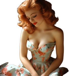1950S Redhead Housewife Vinyl Car Decal Sticker – Waterproof & UV-Resistant 8" 1950S Redhead Housewife Vinyl Car Decal Sticker – Waterproof & UV-Resistant 8"