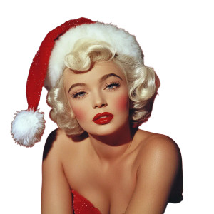 Christmas Marilyn Monroe Vinyl Car Decal Sticker – Waterproof & UV-Resistant 8"