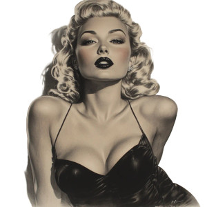 50S Pin Up Vinyl Car Decal Sticker – Waterproof & UV-Resistant 8"