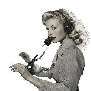 Vintage Telephone Operator Vinyl Car Decal Sticker – Waterproof & UV-Resistant 8" Vintage Telephone Operator Vinyl Car Decal Sticker – Waterproof & UV-Resistant 8"