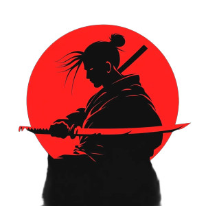 Samurai Silhouette Logo Vinyl Car Decal Sticker – Waterproof & UV-Resistant 8" Samurai Silhouette Logo Vinyl Car Decal Sticker – Waterproof & UV-Resistant 8"