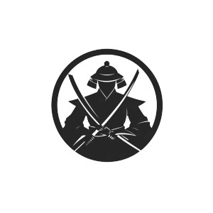 Nerd Samurai Icon Vinyl Car Decal Sticker – Waterproof & UV-Resistant 8"