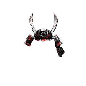 Space Age Samurai Vinyl Car Decal Sticker – Waterproof & UV-Resistant 8"