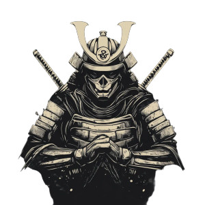 Cyber Samurai Design Vinyl Car Decal Sticker – Waterproof & UV-Resistant 8"