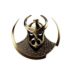 Mongolian Gold Logo Vinyl Car Decal Sticker – Waterproof & UV-Resistant 8"