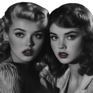 1940S Femme Fatales Vinyl Car Decal Sticker – Waterproof & UV-Resistant 8"