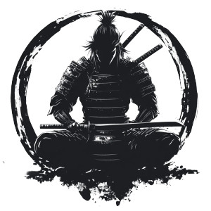 Stoic Samurai Vinyl Car Decal Sticker – Waterproof & UV-Resistant 8" Stoic Samurai Vinyl Car Decal Sticker – Waterproof & UV-Resistant 8"