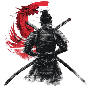 Samurai Warrior Illustration Vinyl Car Decal Sticker – Waterproof & UV-Resistant 8" Samurai Warrior Illustration Vinyl Car Decal Sticker – Waterproof & UV-Resistant 8"