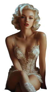 Marilyn Monroe Elegant Vinyl Car Decal Sticker – Waterproof & UV-Resistant 8"