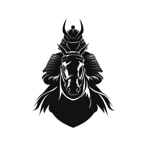 Samurai Horse Logo Vinyl Car Decal Sticker – Waterproof & UV-Resistant 8" Samurai Horse Logo Vinyl Car Decal Sticker – Waterproof & UV-Resistant 8"