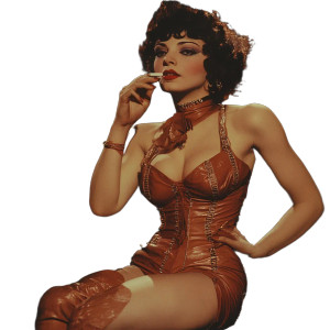 Vintage Cabaret Dancer Vinyl Car Decal Sticker – Waterproof & UV-Resistant 8" Vintage Cabaret Dancer Vinyl Car Decal Sticker – Waterproof & UV-Resistant 8"