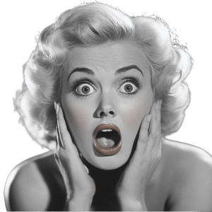 Shocked Film Star Vinyl Car Decal Sticker – Waterproof & UV-Resistant 8"