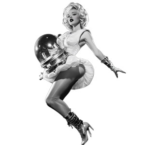 Retro Futuristic Marilyn Vinyl Car Decal Sticker – Waterproof & UV-Resistant 8" Retro Futuristic Marilyn Vinyl Car Decal Sticker – Waterproof & UV-Resistant 8"