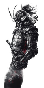 Oni Samurai Tattoo Vinyl Car Decal Sticker – Waterproof & UV-Resistant 8" Oni Samurai Tattoo Vinyl Car Decal Sticker – Waterproof & UV-Resistant 8"