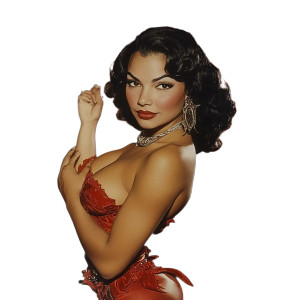 1950S Burlesque Performer Vinyl Car Decal Sticker – Waterproof & UV-Resistant 8"