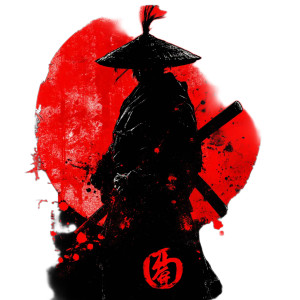 Uncle Sam Samurai Vinyl Car Decal Sticker – Waterproof & UV-Resistant 8"