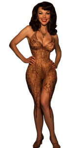 Bettie Page Dress Vinyl Car Decal Sticker – Waterproof & UV-Resistant 8"