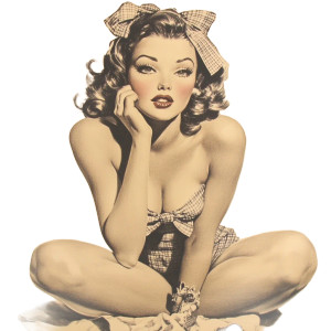 Pin Up Art Vinyl Car Decal Sticker – Waterproof & UV-Resistant 8"