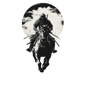 Samurai Horse Silhouette Vinyl Car Decal Sticker – Waterproof & UV-Resistant 8" Samurai Horse Silhouette Vinyl Car Decal Sticker – Waterproof & UV-Resistant 8"