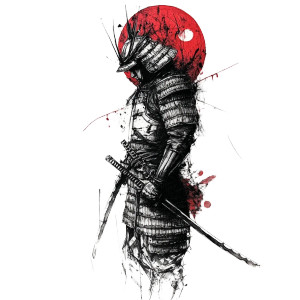 Samurai Tattoo Vinyl Car Decal Sticker – Waterproof & UV-Resistant 8" Samurai Tattoo Vinyl Car Decal Sticker – Waterproof & UV-Resistant 8"