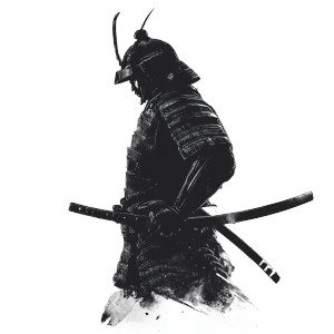 Stylistic Samurai Graphic Vinyl Car Decal Sticker – Waterproof & UV-Resistant 8"