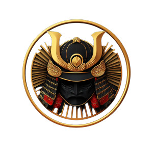 Samurai Circle Icon Vinyl Car Decal Sticker – Waterproof & UV-Resistant 8"