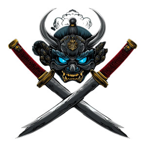 Oni Sais Crest Vinyl Car Decal Sticker – Waterproof & UV-Resistant 8"