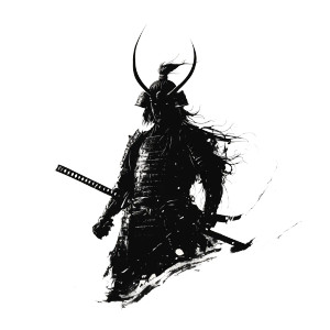 Samurai Silhouette V3 Vinyl Car Decal Sticker – Waterproof & UV-Resistant 8"